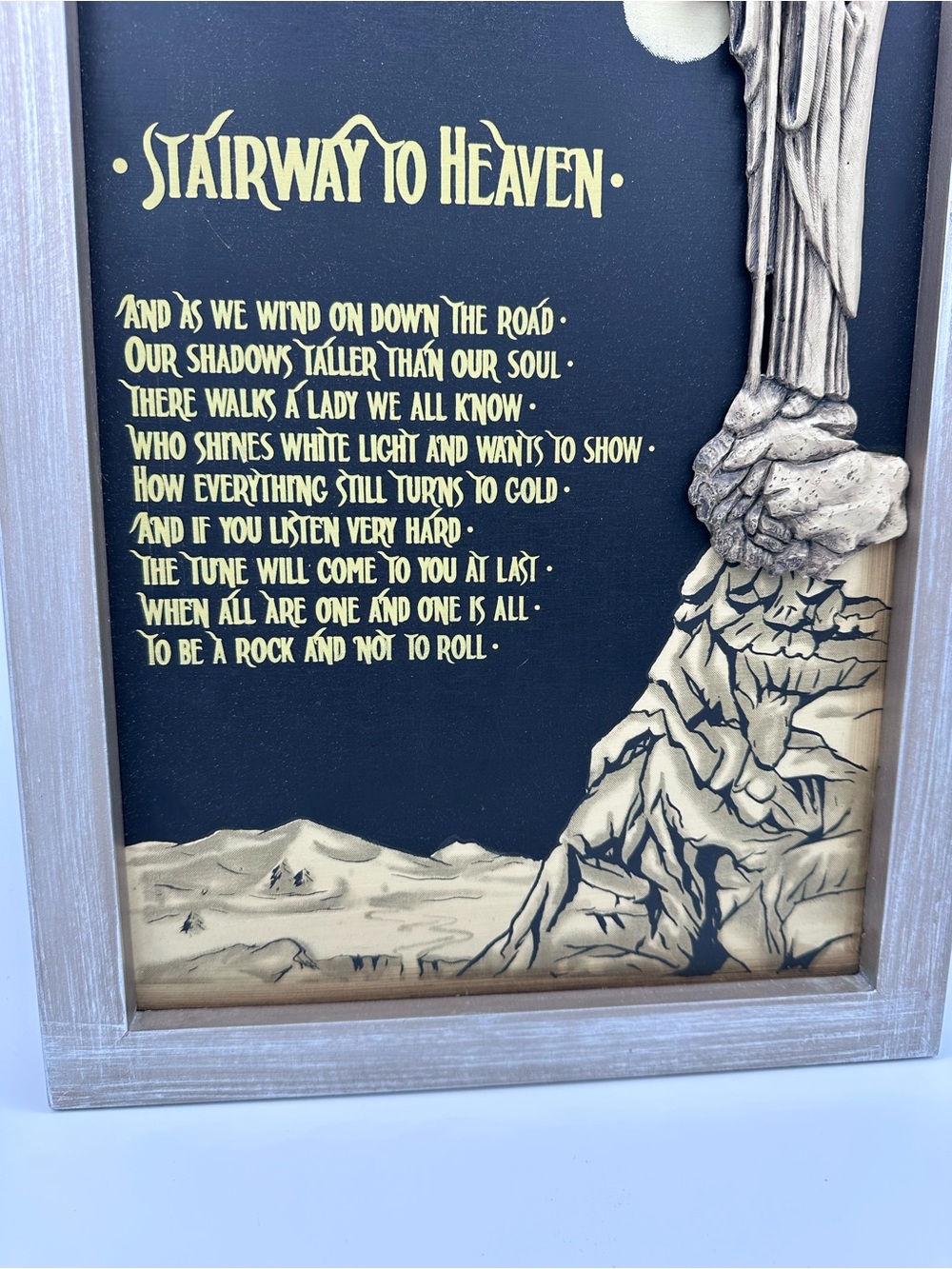 Led Zeppelin 3D Chalk Board Sign Framed Wall Hanging - Picture 6 of 9